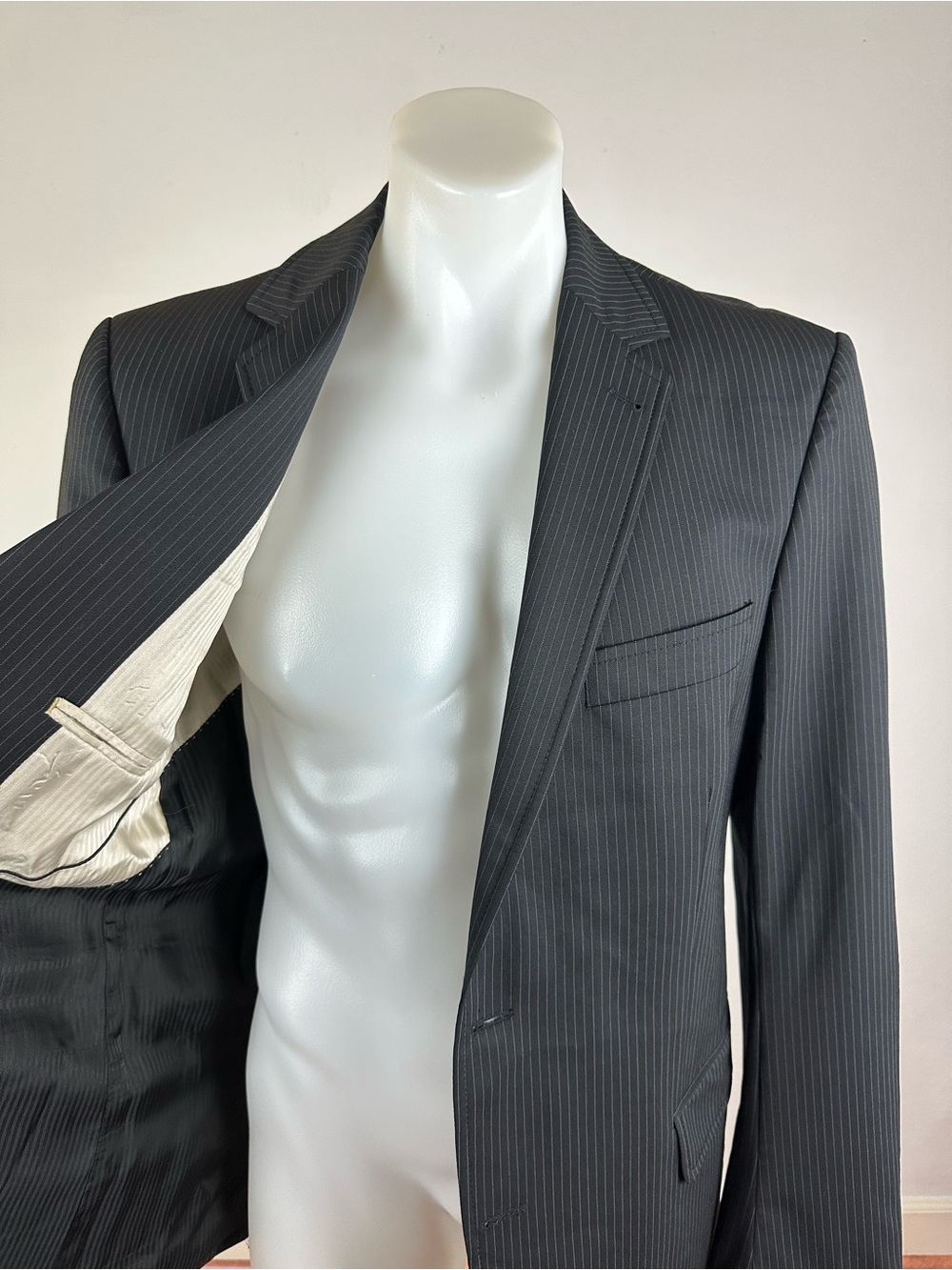 Drykorn for Beautiful People Men's Pinstripe Charcoal Sport Jacket
